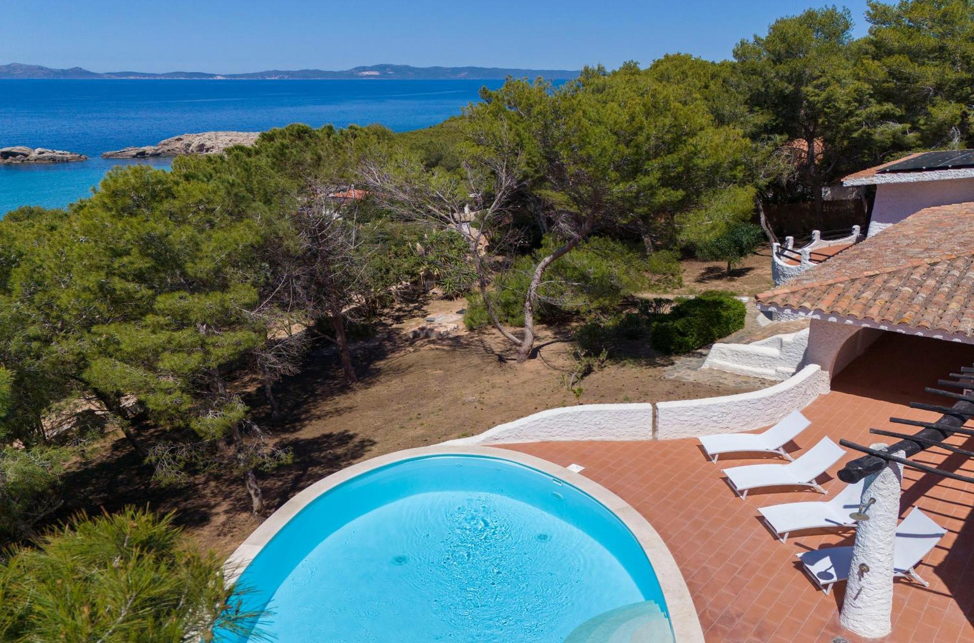 Villa Eliana Sul Mare Porto Pino Kültér fotó